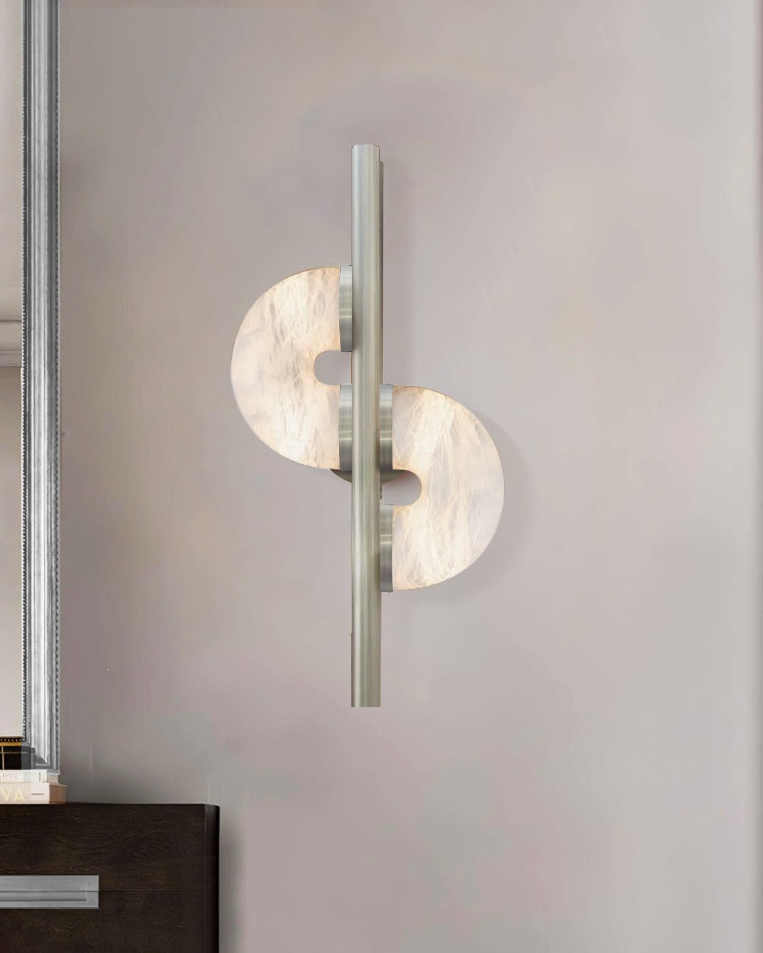 Liraven Double Disque Albâtre Luminaire Mural - Neutralighting