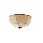 Lumis Plafonnier Rustique en Bois et Tissu - Neutralighting