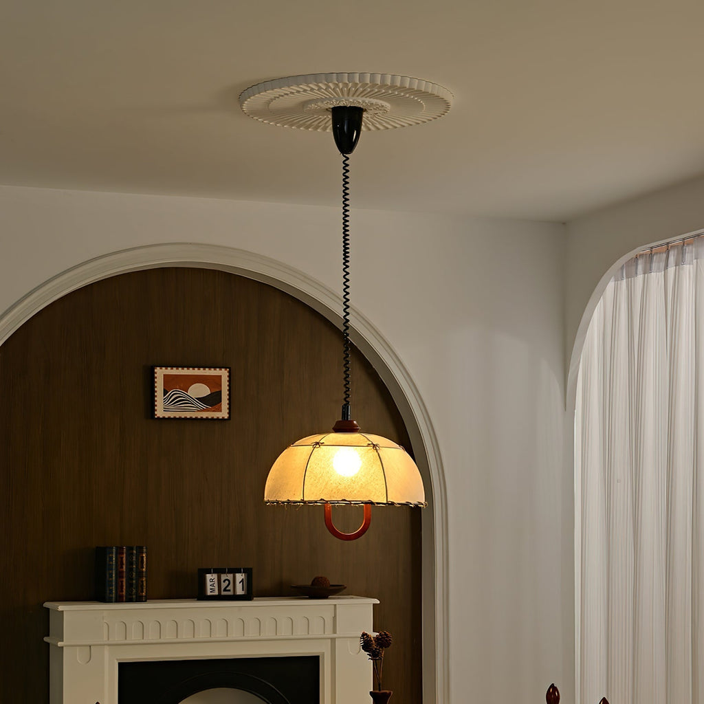 Domea Suspension Abat-jour Parapluie en Tissu - Neutralighting