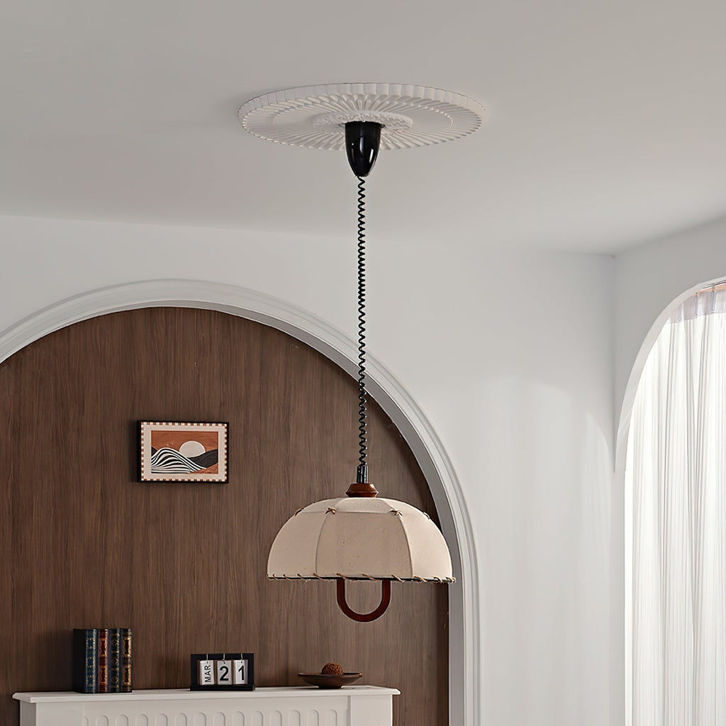 Domea Suspension Abat-jour Parapluie en Tissu - Neutralighting