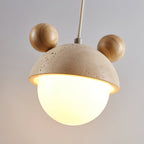 Lyraeus Suspension Moderne en Travertin - Neutralighting