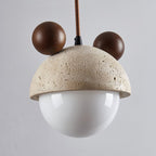 Lyraeus Suspension Moderne en Travertin - Neutralighting