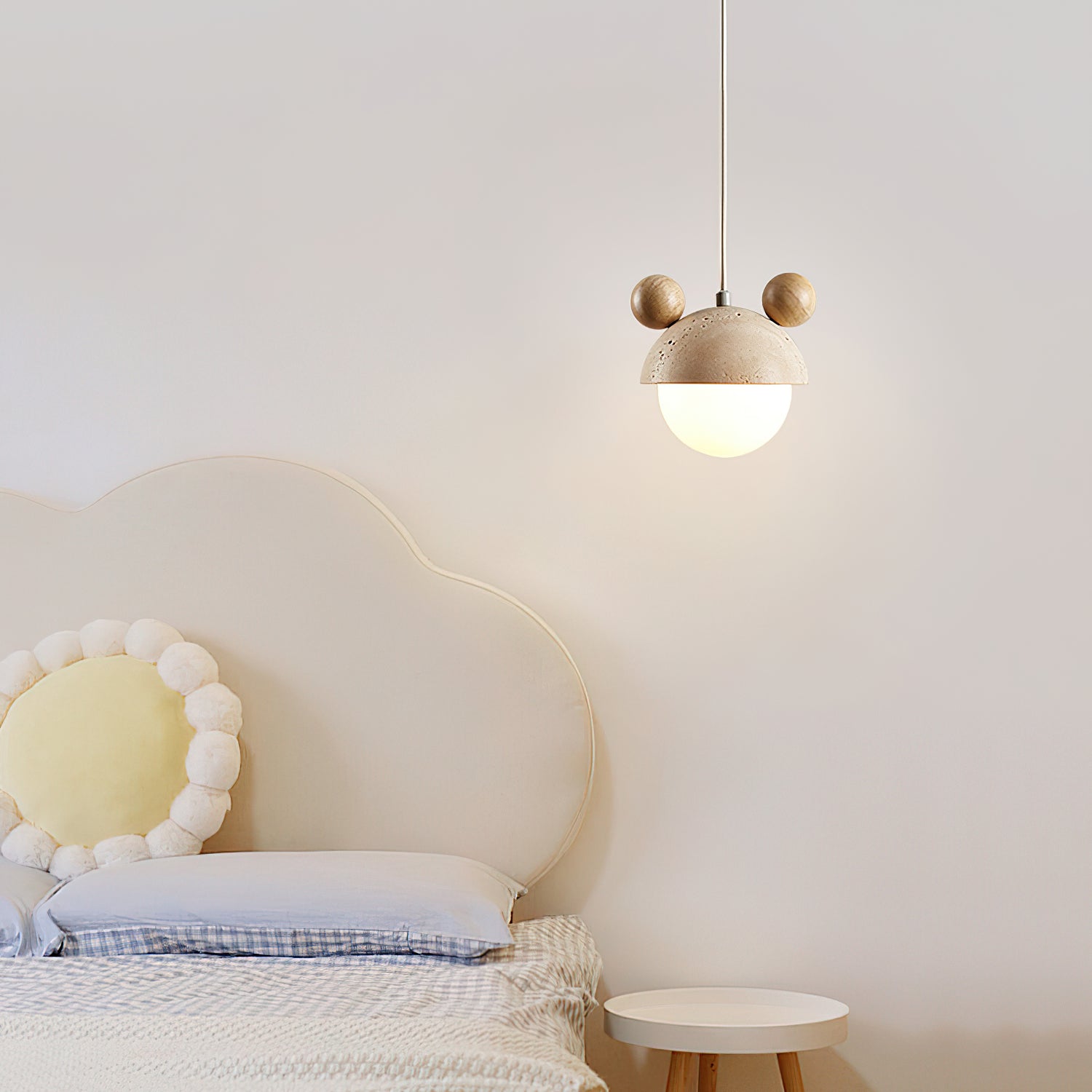Lyraeus Suspension Moderne en Travertin - Neutralighting