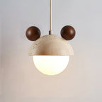 Lyraeus Suspension Moderne en Travertin - Neutralighting