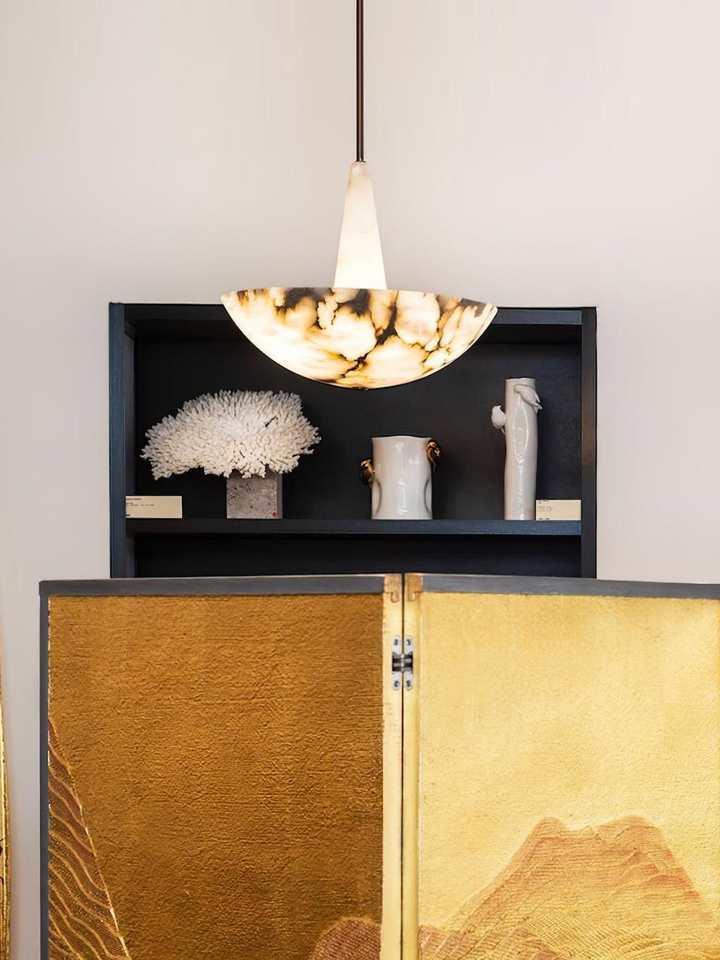 Umiros Chandelier Moderne en Albâtre - Neutralighting