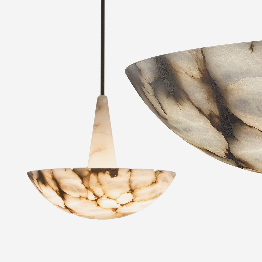 Umiros Chandelier Moderne en Albâtre - Neutralighting