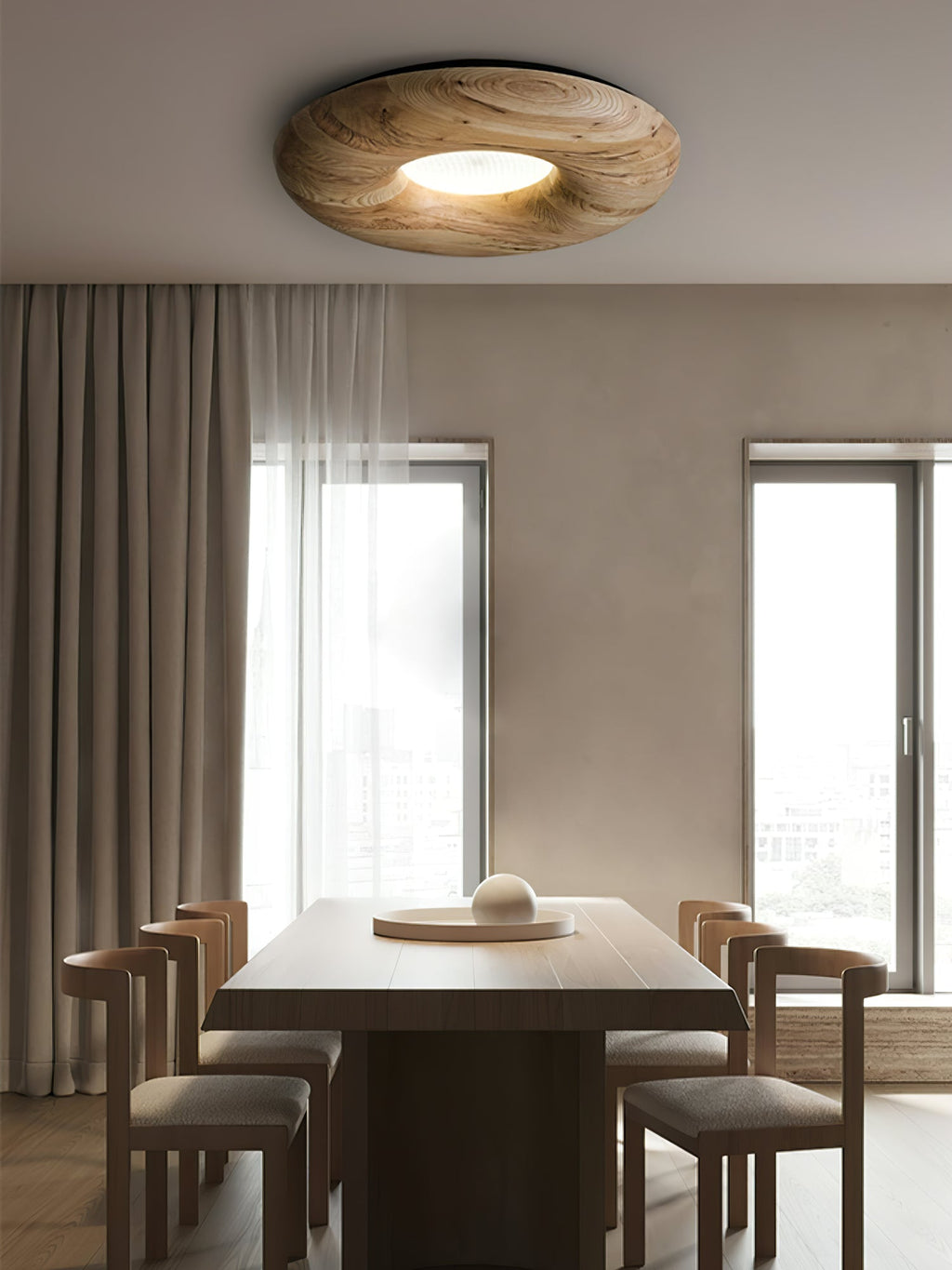 Zosora Organique Chêne Applique Plafond - Neutralighting