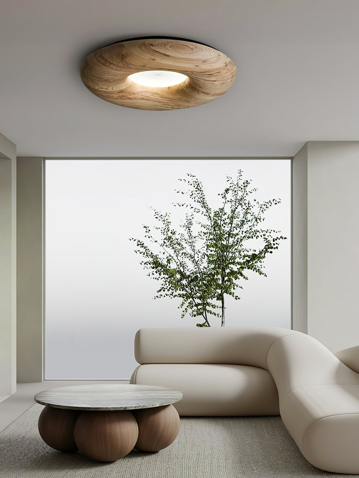 Zosora Organique Chêne Applique Plafond - Neutralighting