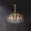 Lustra Chandelier Fer Cristal Feuille - Neutralighting