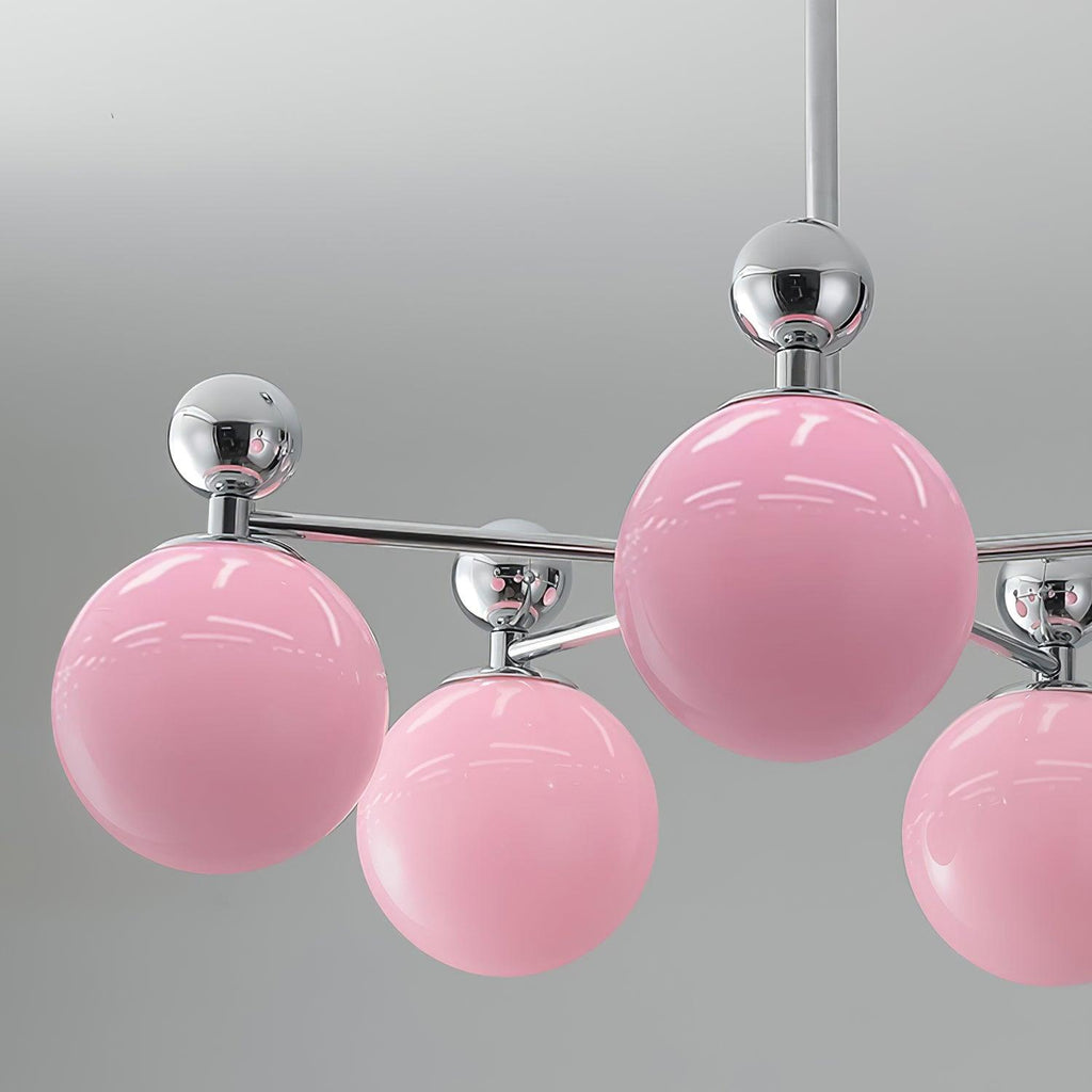 Dori Lustre Disposition de Globes en Verre Rose - Neutralighting