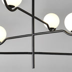 Lustra Suspension en Verre Noir avec Cadre - Neutralighting
