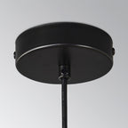 Lustra Suspension en Verre Noir avec Cadre - Neutralighting