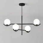 Lustra Suspension en Verre Noir avec Cadre - Neutralighting