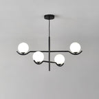 Lustra Suspension en Verre Noir avec Cadre - Neutralighting