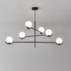 Lustra Suspension en Verre Noir avec Cadre - Neutralighting