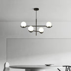 Lustra Suspension en Verre Noir avec Cadre - Neutralighting