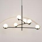 Lustra Suspension en Verre Noir avec Cadre - Neutralighting