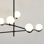 Lustra Suspension en Verre Noir avec Cadre - Neutralighting