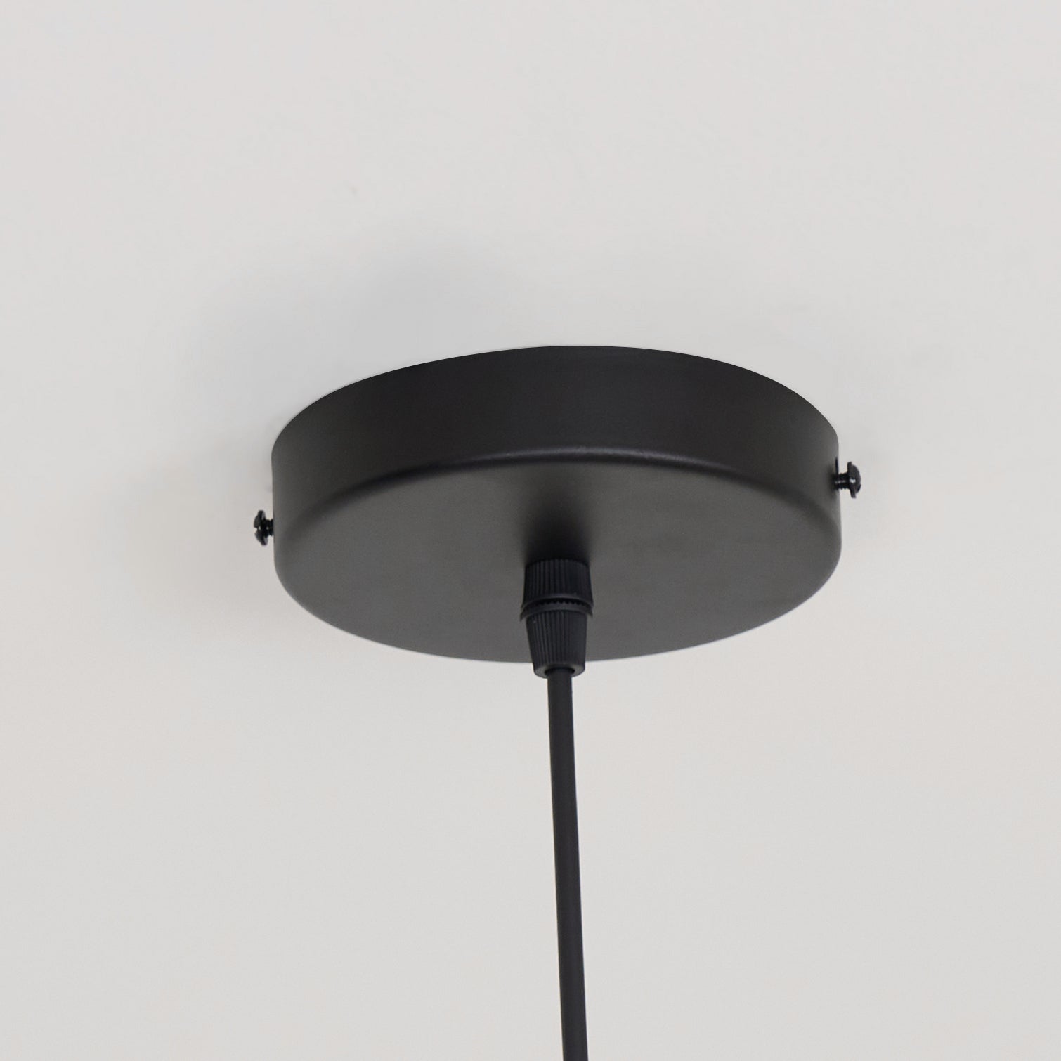 Lustra Suspension en Verre Noir avec Cadre - Neutralighting