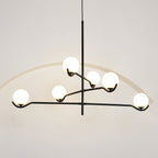 Lustra Suspension en Verre Noir avec Cadre - Neutralighting