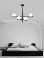 Lustra Suspension en Verre Noir avec Cadre - Neutralighting