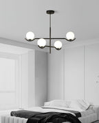 Lustra Suspension en Verre Noir avec Cadre - Neutralighting