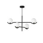 Lustra Suspension en Verre Noir avec Cadre - Neutralighting
