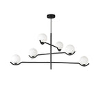 Lustra Suspension en Verre Noir avec Cadre - Neutralighting