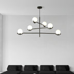 Lustra Suspension en Verre Noir avec Cadre - Neutralighting