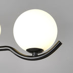 Lustra Suspension en Verre Noir avec Cadre - Neutralighting