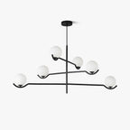 Lustra Suspension en Verre Noir avec Cadre - Neutralighting