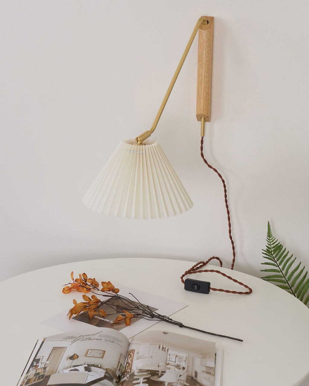 Feyora Applique Murale Tissu Plissé - Neutralighting