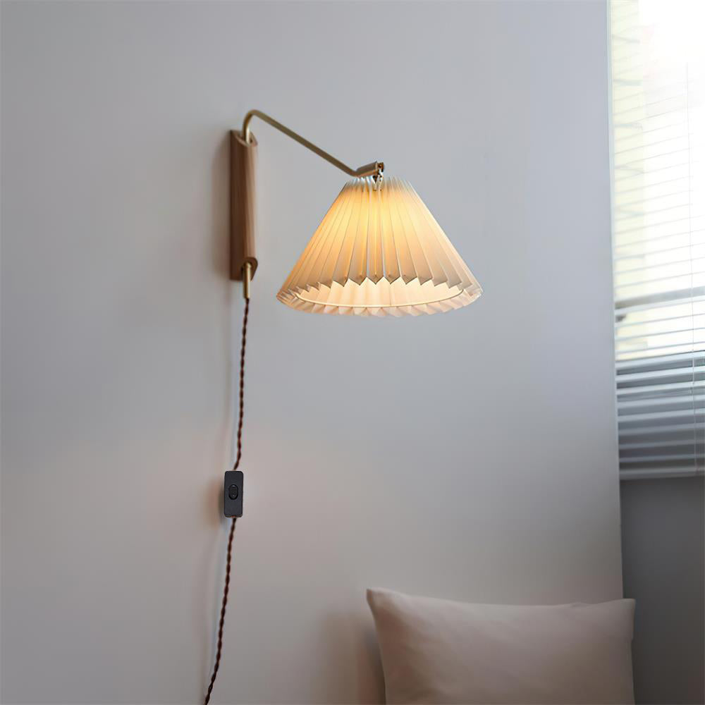 Feyora Applique Murale Tissu Plissé - Neutralighting