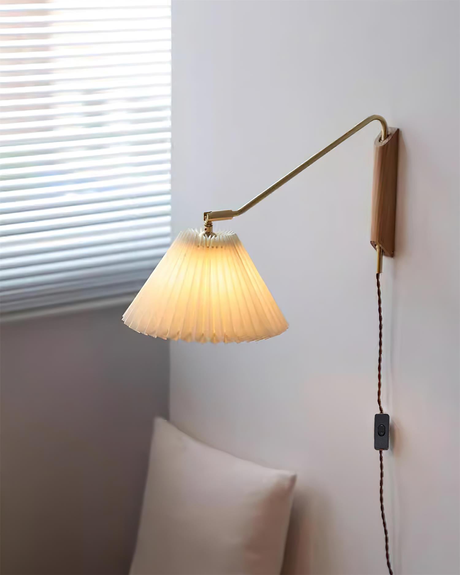 Feyora Applique Murale Tissu Plissé - Neutralighting