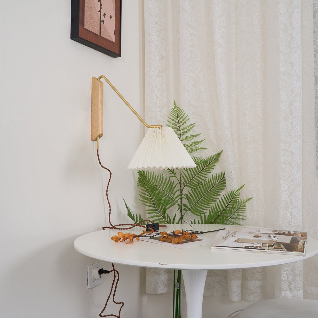 Feyora Applique Murale Tissu Plissé - Neutralighting