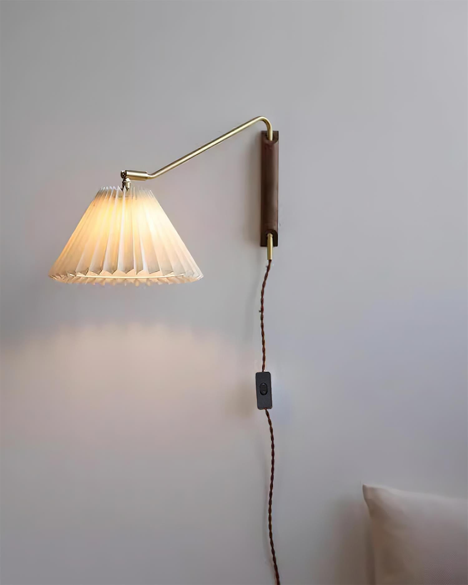 Feyora Applique Murale Tissu Plissé - Neutralighting