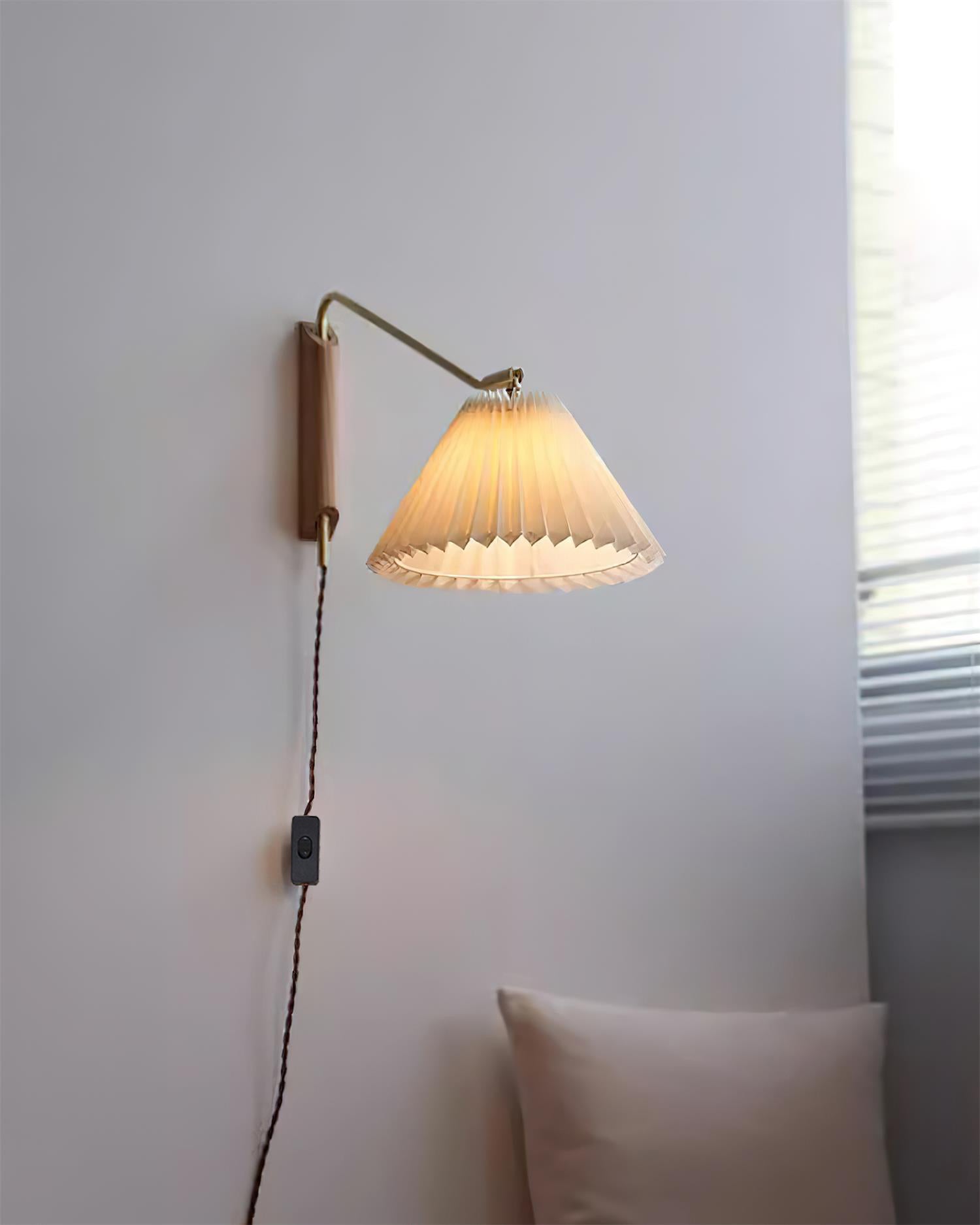 Feyora Applique Murale Tissu Plissé - Neutralighting