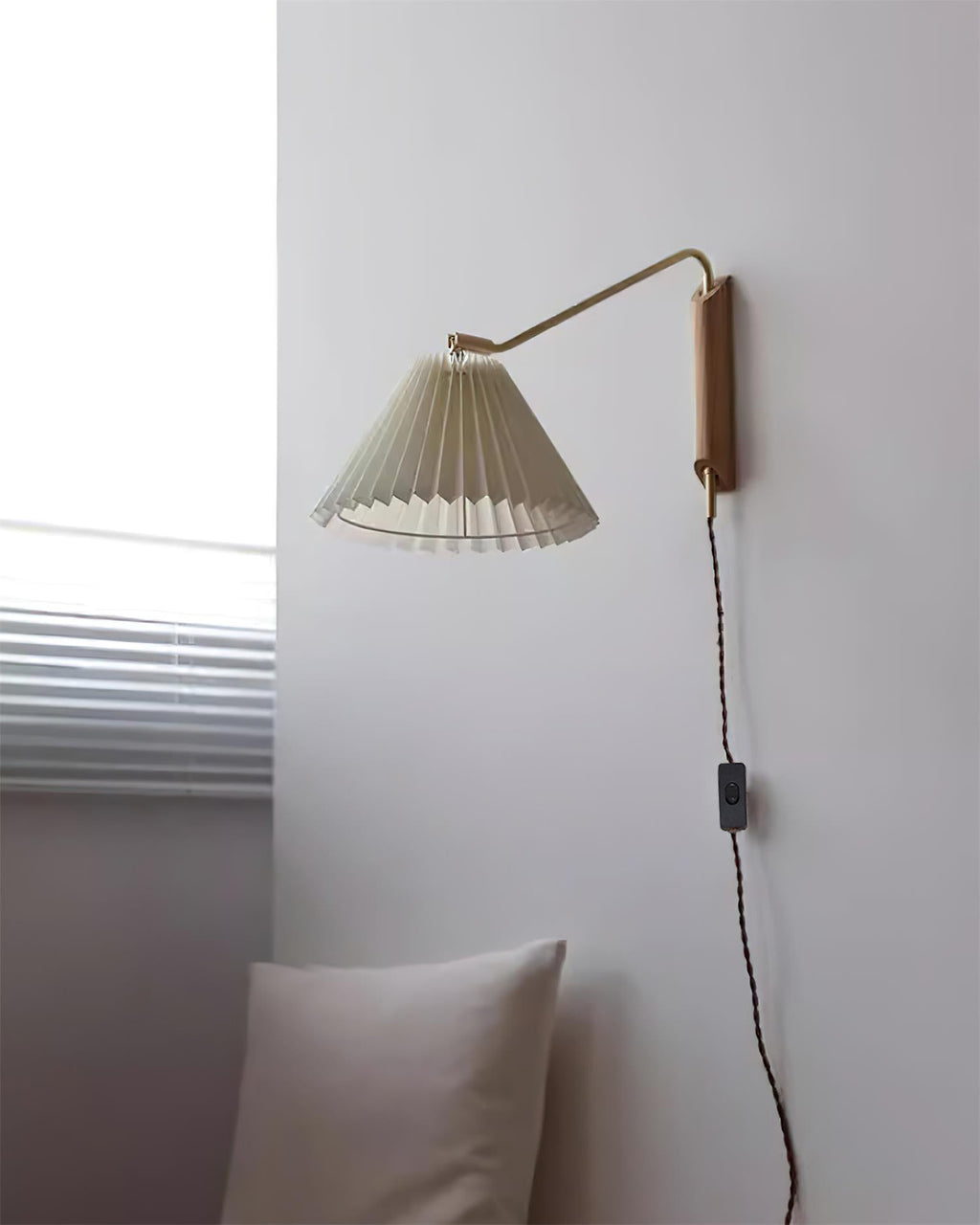 Feyora Applique Murale Tissu Plissé - Neutralighting