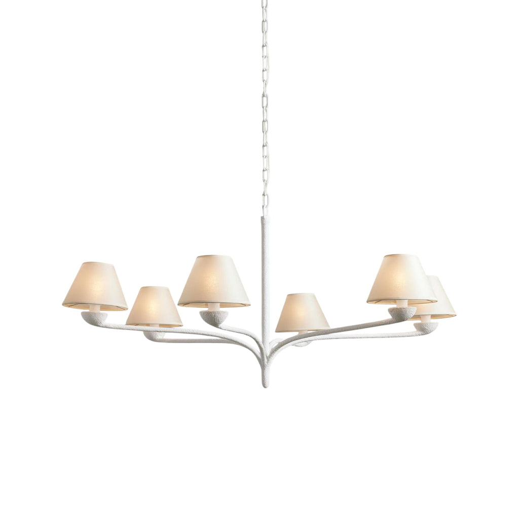 Upturn Chandelier Résine Tissu Élégance Salon - Neutralighting