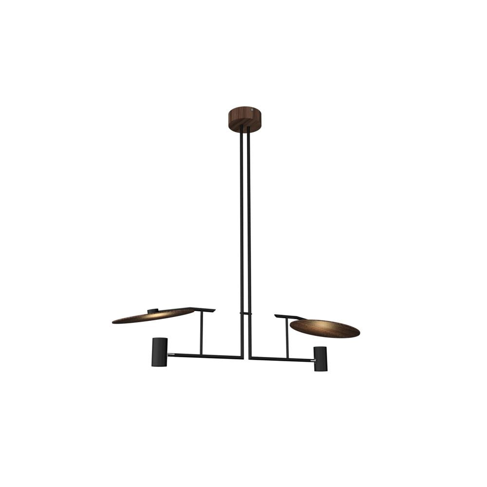 Warp Chandelier Bois Métal Élégance Premium Salon - Neutralighting