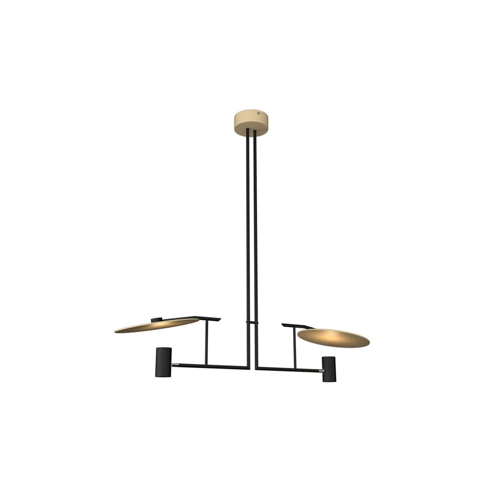 Warp Chandelier Bois Métal Élégance Premium Salon - Neutralighting