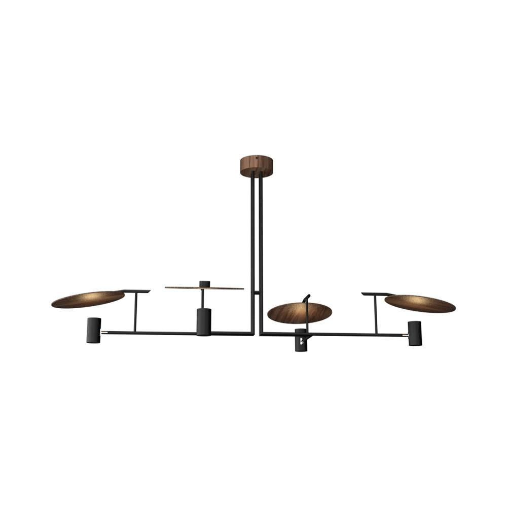 Warp Chandelier Bois Métal Élégance Premium Salon - Neutralighting