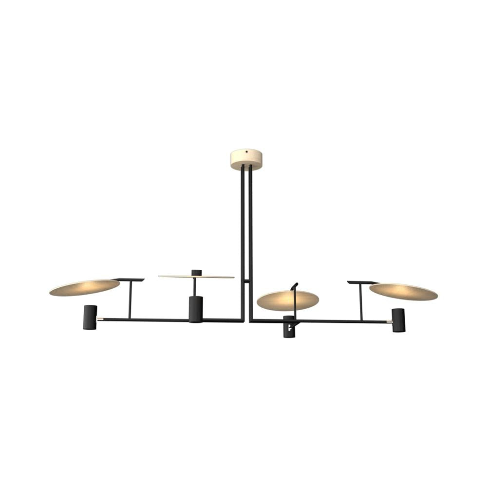 Warp Chandelier Bois Métal Élégance Premium Salon - Neutralighting