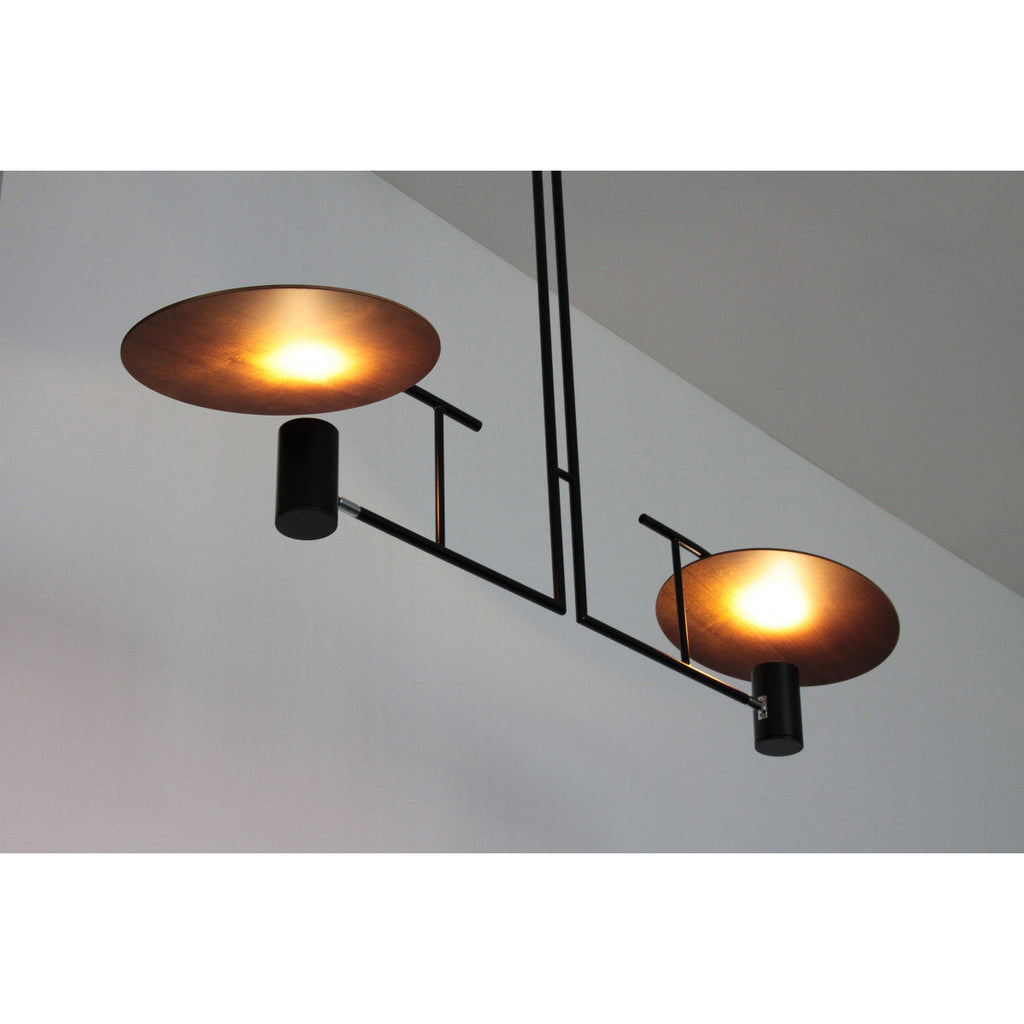 Warp Chandelier Bois Métal Élégance Premium Salon - Neutralighting