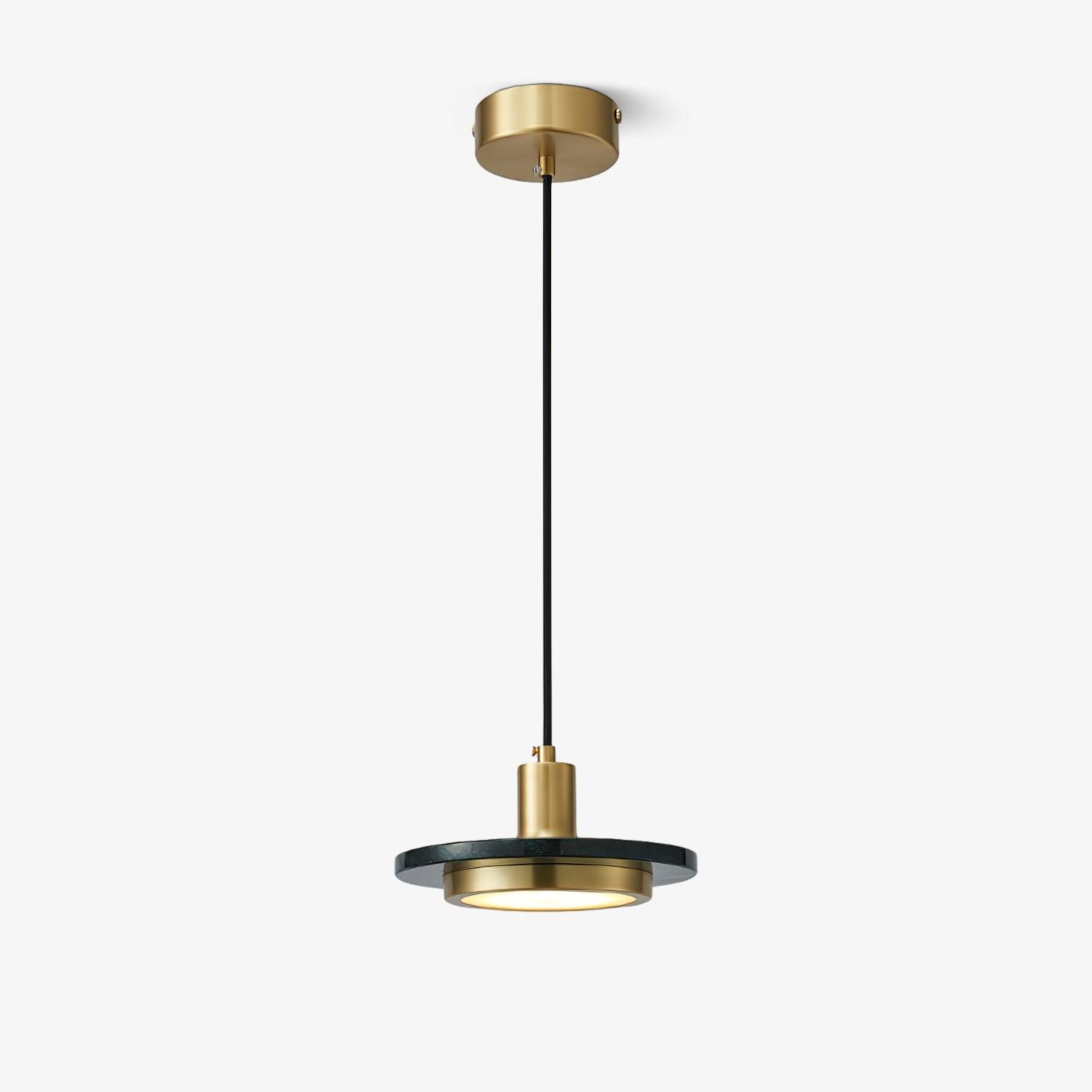 Solara Suspension en Marbre Double Cercle Moderne - Neutralighting