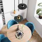 Solara Suspension en Marbre Double Cercle Moderne - Neutralighting