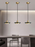 Solara Suspension en Marbre Double Cercle Moderne - Neutralighting