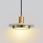 Solara Suspension en Marbre Double Cercle Moderne - Neutralighting