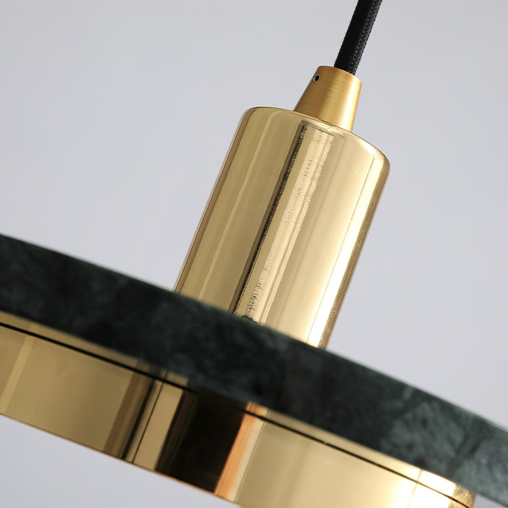 Solara Suspension en Marbre Double Cercle Moderne - Neutralighting