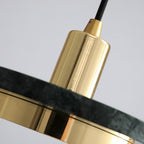 Solara Suspension en Marbre Double Cercle Moderne - Neutralighting